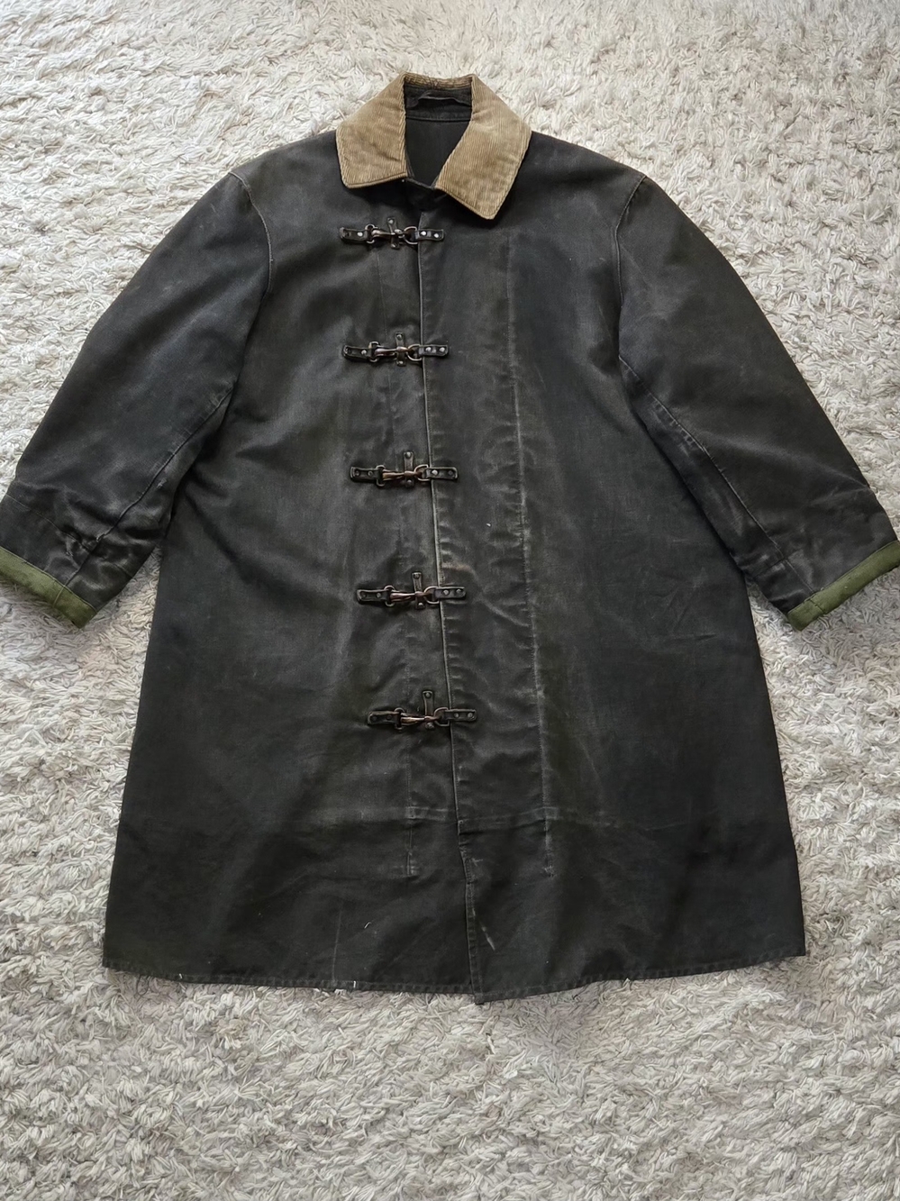 VTG 50s Fire Fighter Clasp Jacket 44 XL